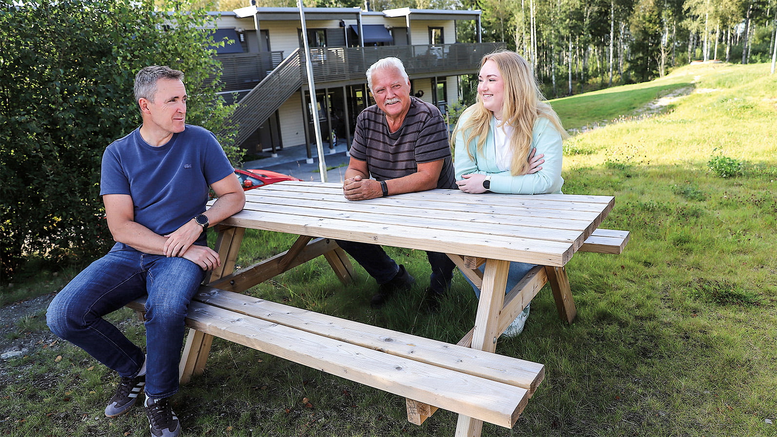 Tre generasjoner fornøyde boligkjøpere